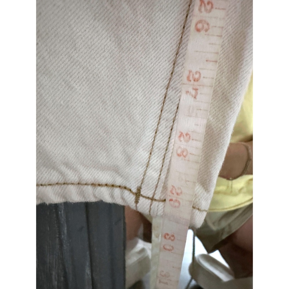 BDG Urban Outfitters Cowboy Jean Off White High Rise Straight Leg Denim 26 - Picture 11 of 11